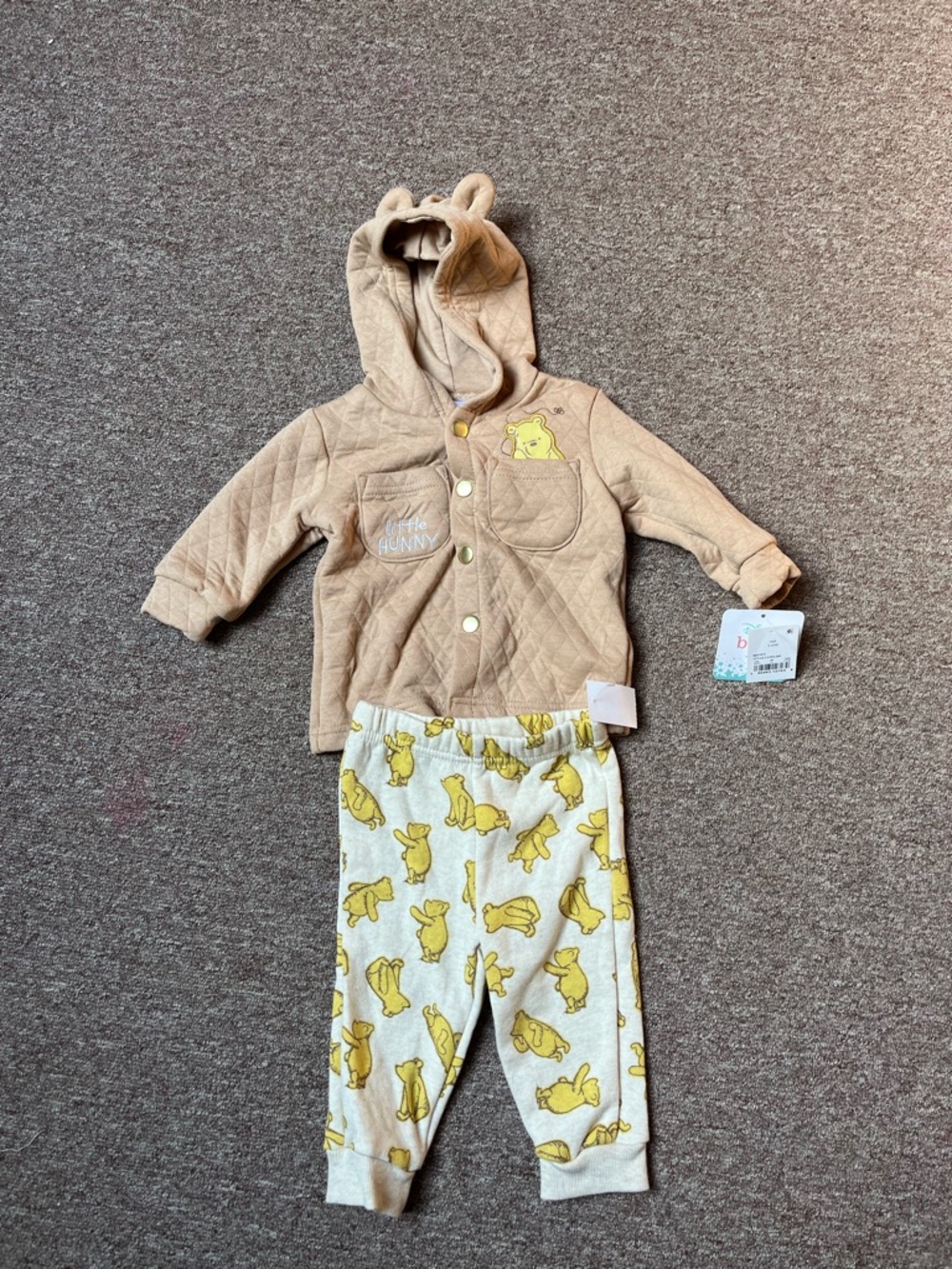 Disney Baby Cream and Yellow Winnie the Pooh Lounge Set